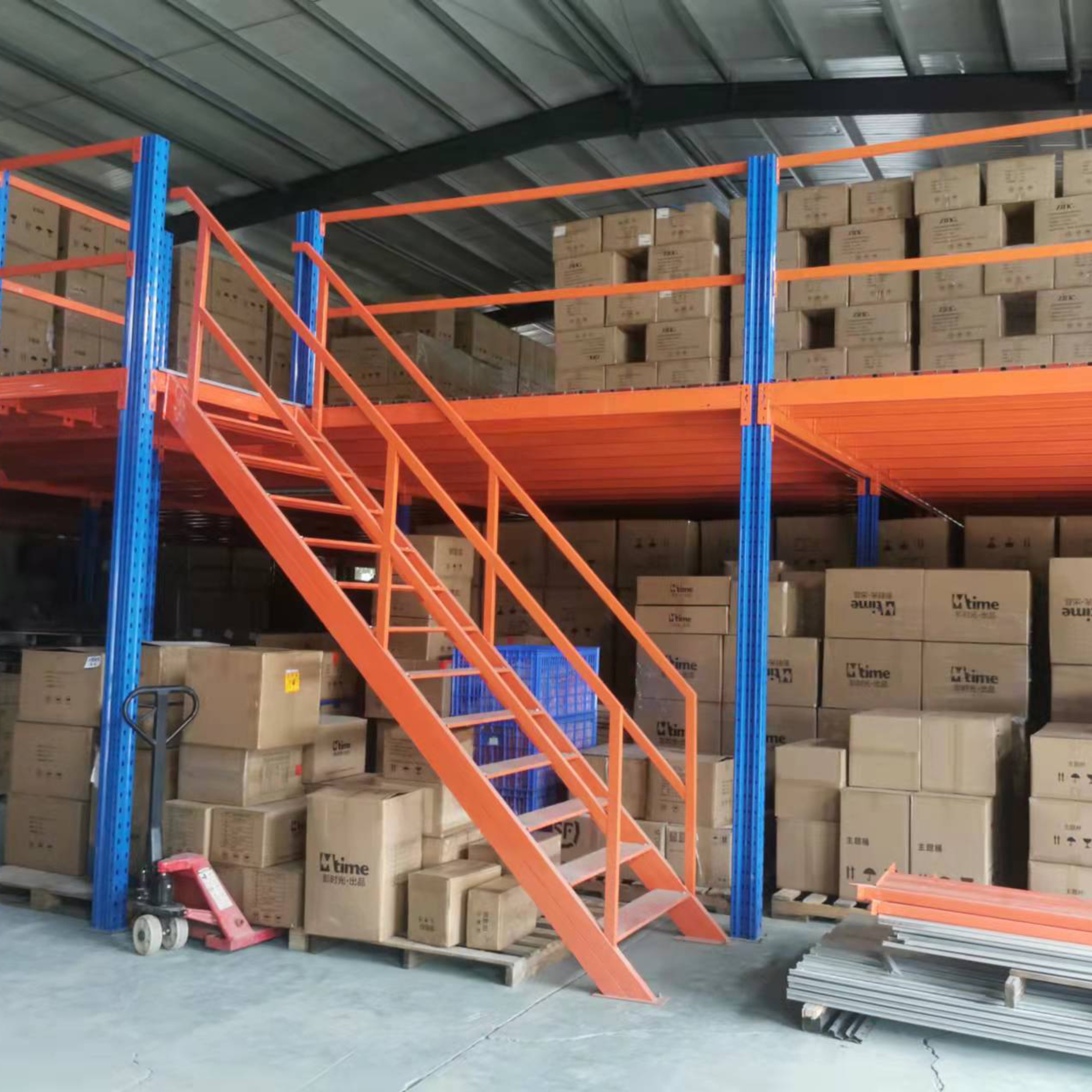Logistics Center Special Mezzanine Rack Q235 Steel Warehouse Vertical Space Saving System