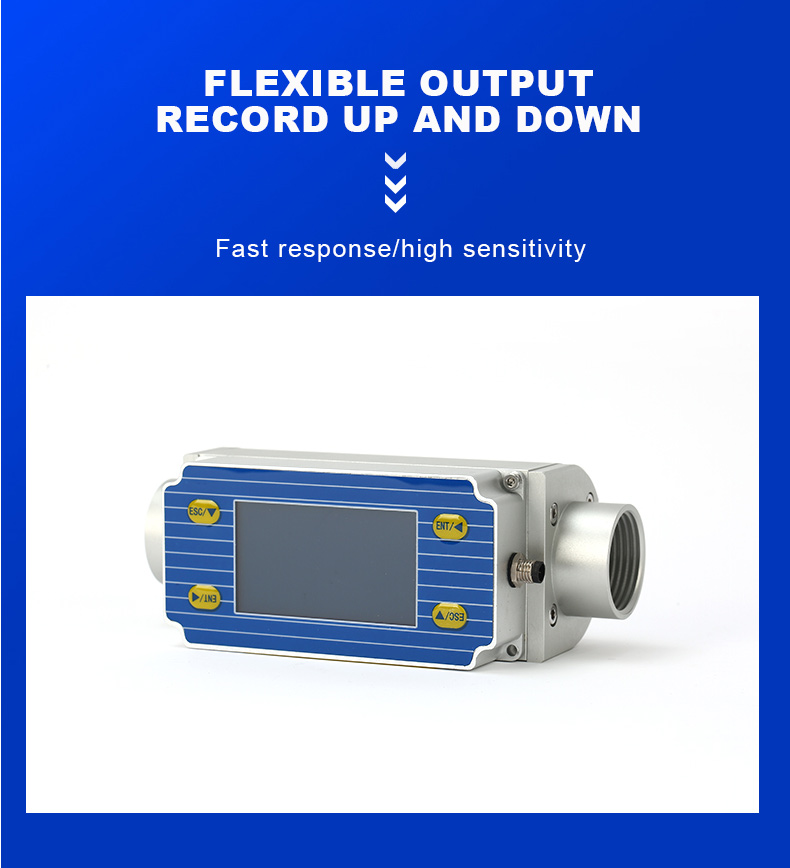 Digital Flow Meter with Display 0-240Nm/h Stainless Steel OEM for Natural Gas Biogas Mixed Gas Measurement