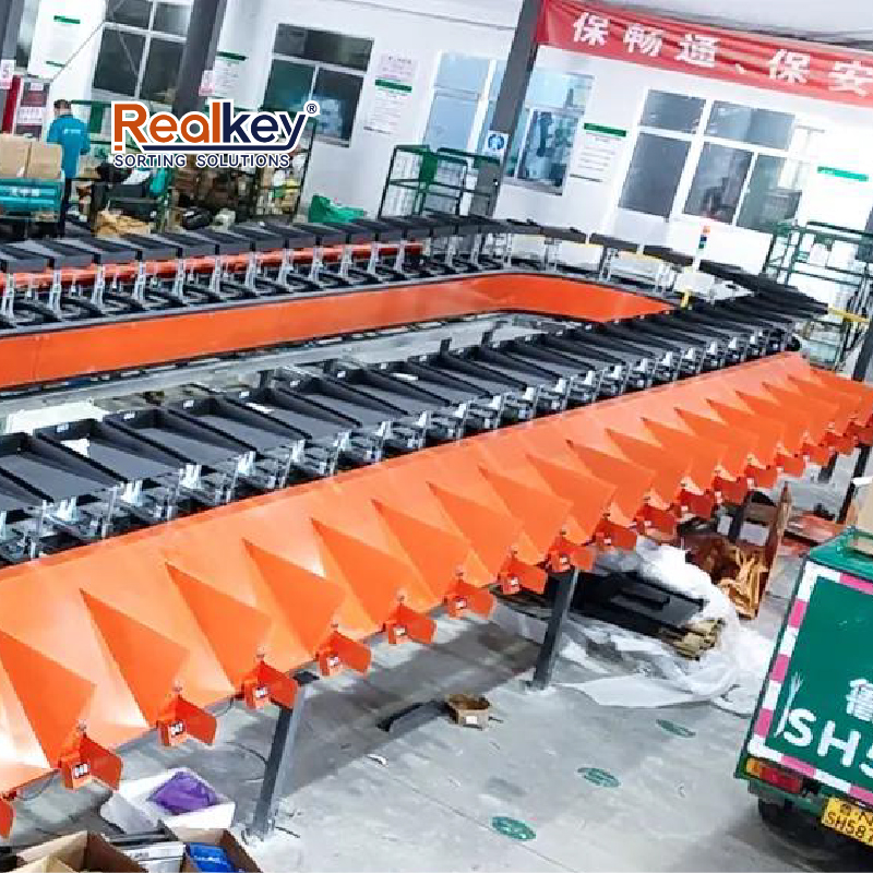 New High Precision Tilt Tray Sorter Intelligent Sorting System 99.99% Accuracy 7200-10800 P/h Capacity for Jewelry Books Flat