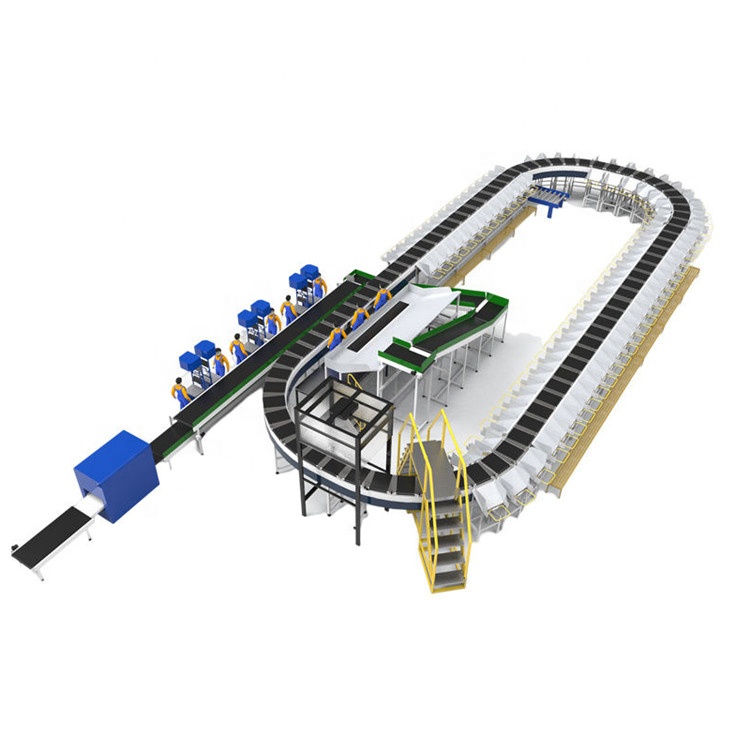 High Speed Conveyor Belt Parcel Weight Volume Barcode Sorting Conveyor Machine Can System Integrating Optimize Order Management
