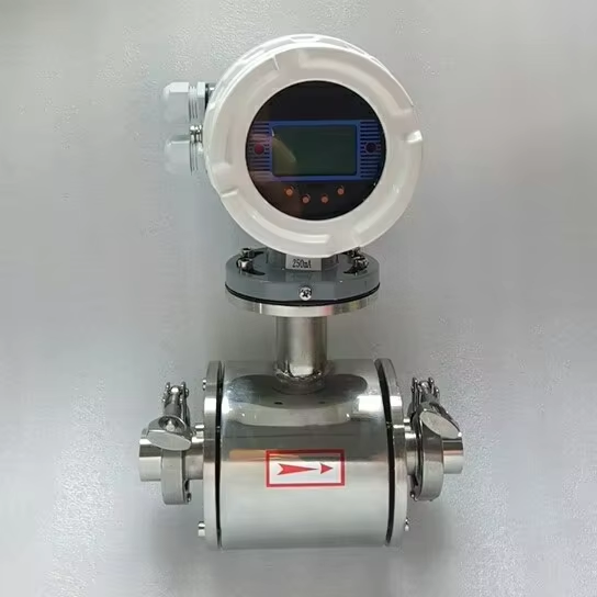Magnetic Type Professional Water Digital Stainless Steel EMF M65 4-20ma Output 3 Inch Rs485 Tri-clamp Electromagnetic Flow Meter