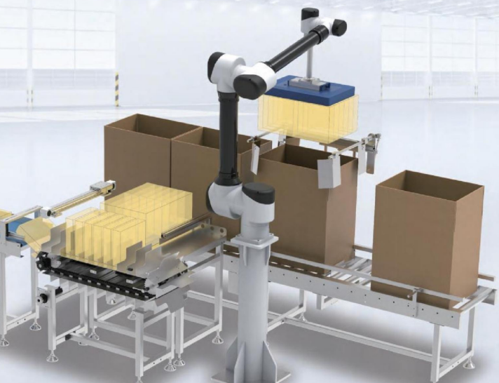 Collaborative robot Palletizing 45kg Payload Cardboard Box Handling and Packing