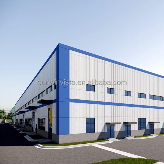 Warehouse Integrated STEEL STORAGE WORKSHOP With Racking System For Efficient Goods Classification And Storage