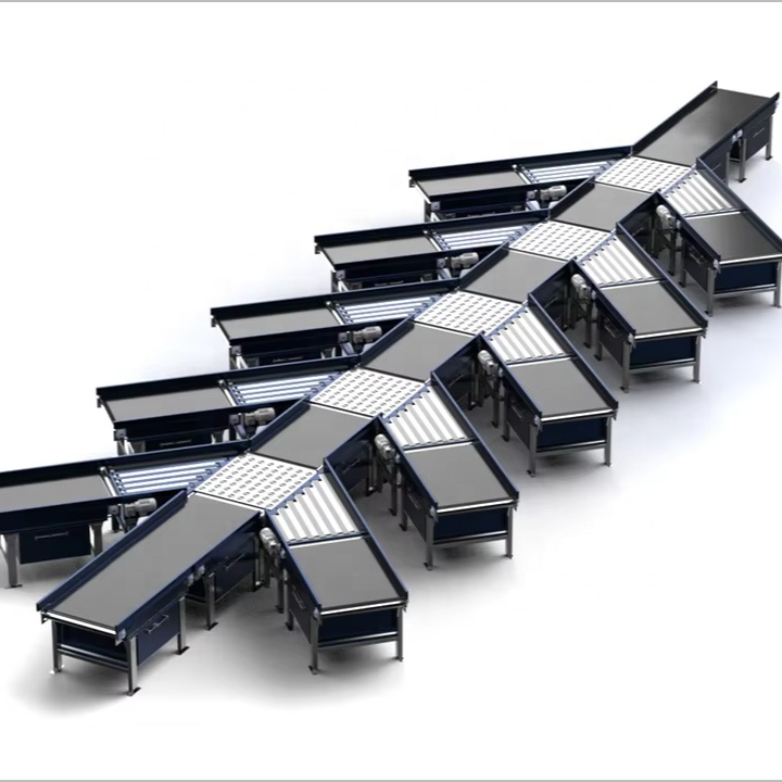 VPAI Customized Express Warehouse Loop Sorting Complete Line High Speed Parcel Sorting Express Sorting Machine