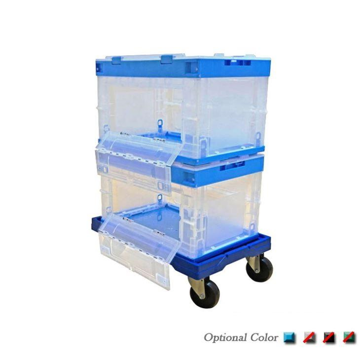 Uni-Silent 250kgs Tote Plastic Container Moving Dolly Cart PLA250B-ZDL Heavy Duty Easy Carry Lightweight Smooth Mover Platform