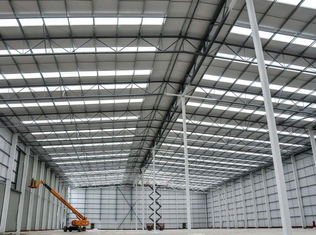 Automated Steel Structures Buildings Warehouse for Robotics Integration