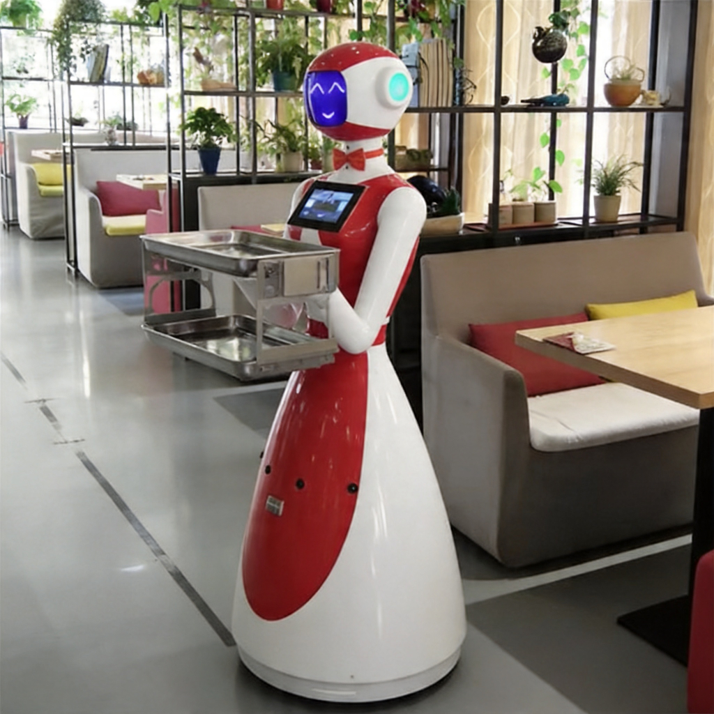 Intelligent Food Delivery Robot Supporting Multi-robot Collaboration Smart Serving Robot For Large Banquet And Event Center