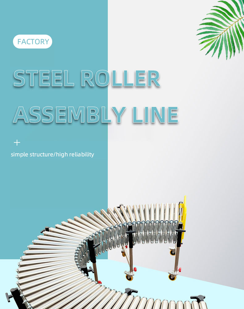 Warehouse Transportation Fully Automatic Steel Chain Distribution Machine Flexible Telescopic Conveyor for Assembly Line