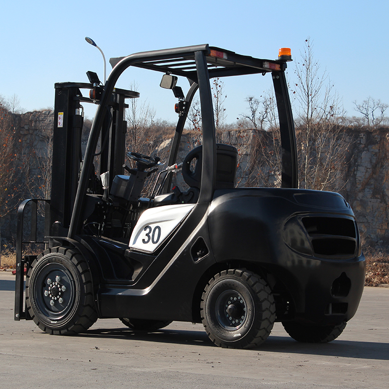 Optional Attachments Fully Hydraulic Self Loading Forklift Warehouse Forklift Pallet Stacker Forklift 1 Ton Forklift