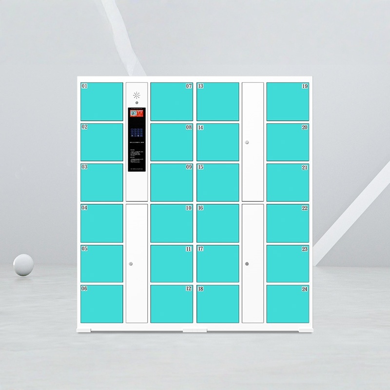 24-Door Steel Electronic Automatic API SDK Integration Intelligent System for Gym and School Supplies Smart Storage Locker