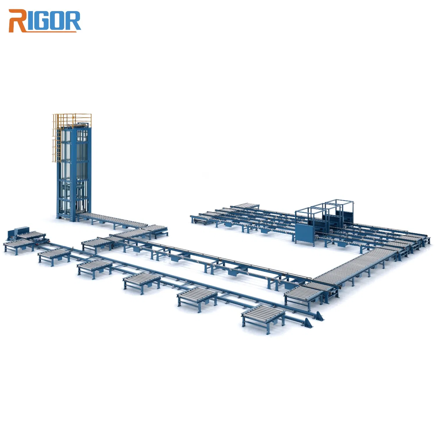 Heavy-Duty Roller Conveyor System for Efficient Rgv Operations