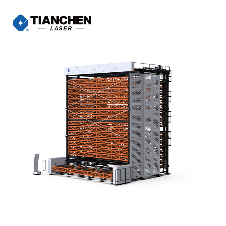 Trending Product Steel Sheet Metal Storage Tower Loading And Unloading System For Metal Tube