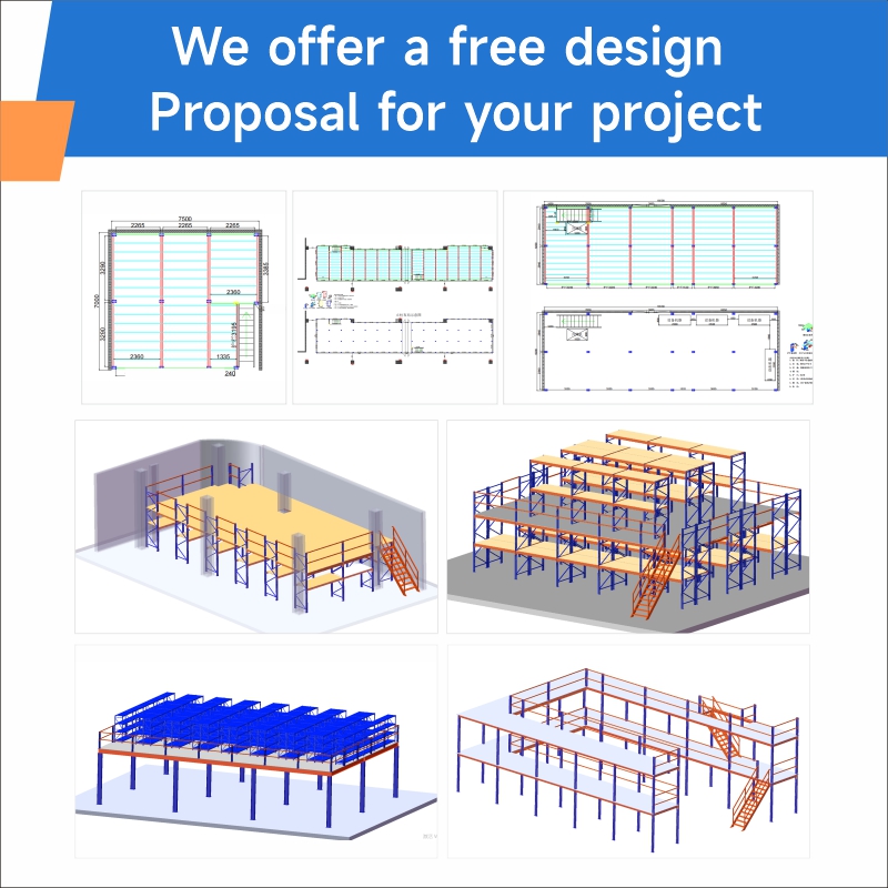 Logistics Center Special Mezzanine Rack Q235 Steel Warehouse Vertical Space Saving System