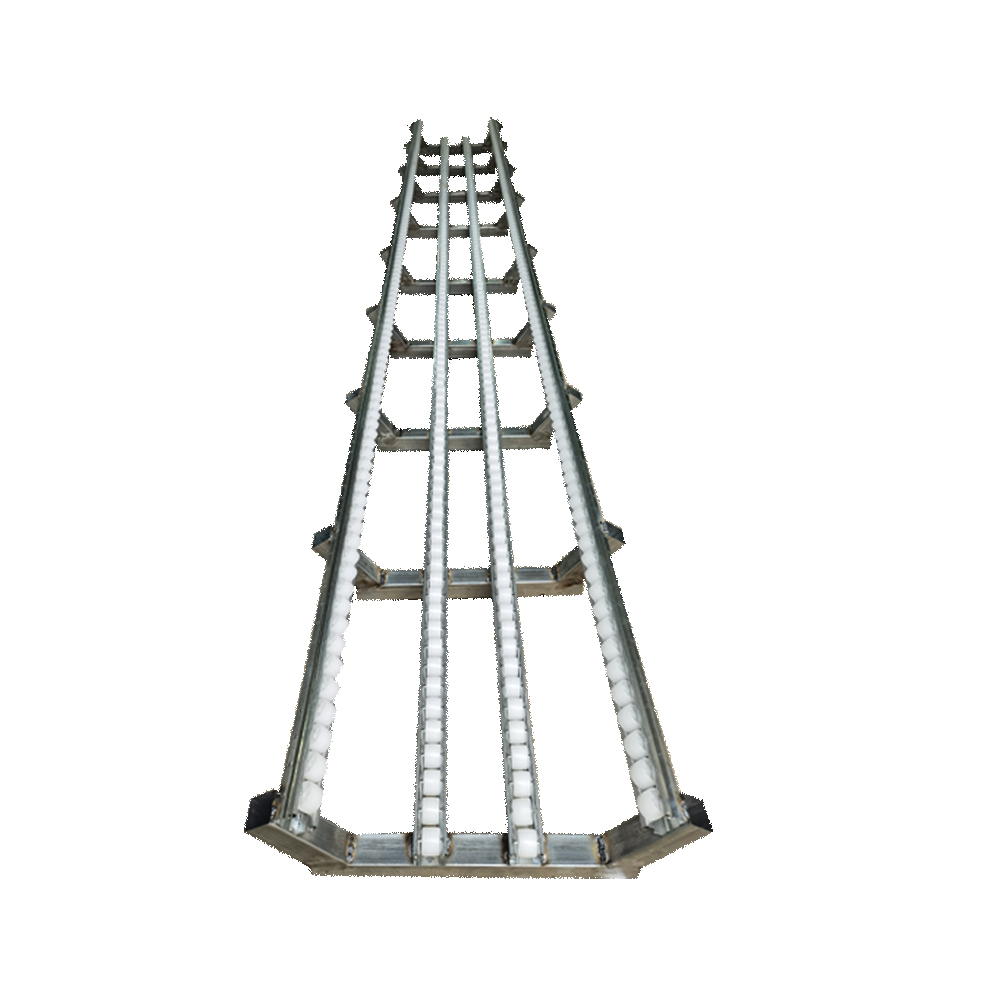 New Carton Flow Rack System Sliding Roller Track Shelf Gravity Conveyor for Restaurant and Logistics Center Picking &amp; Sorting