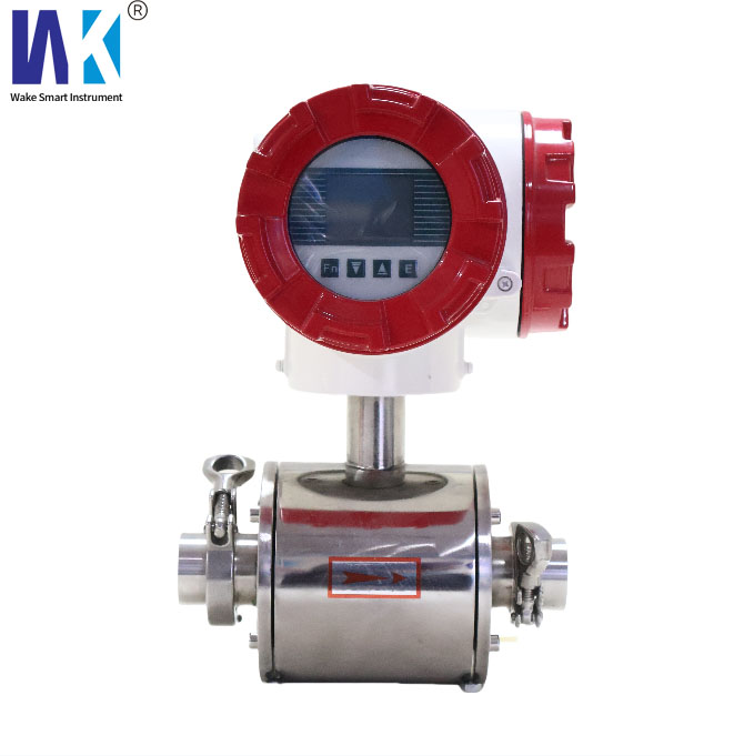 Magnetic Type Professional Water Digital Stainless Steel EMF M65 4-20ma Output 3 Inch Rs485 Tri-clamp Electromagnetic Flow Meter