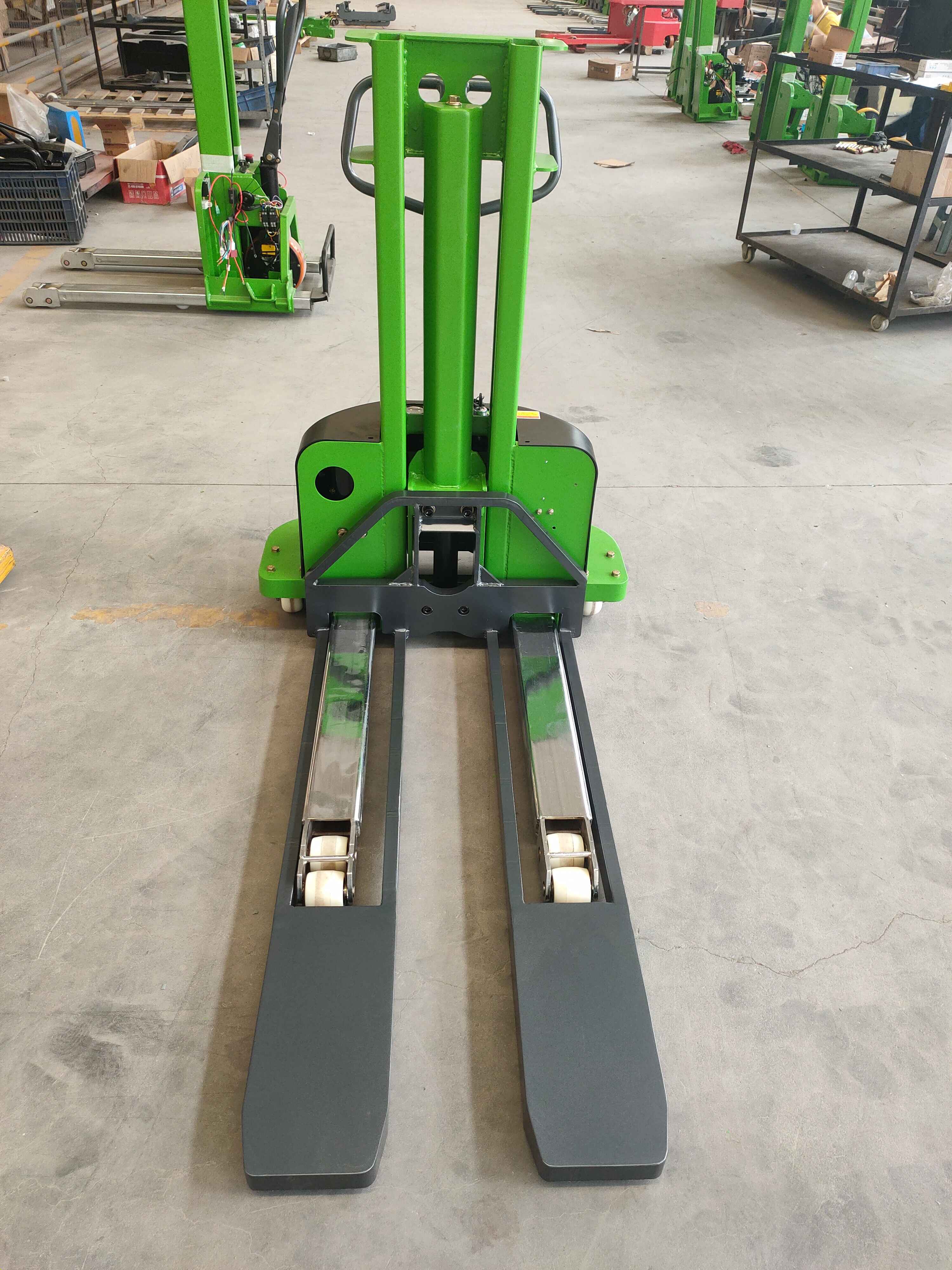 Self Lifting Stacker 300kg 500kg 1500kg Load Capacity Semi Electric Pallet Stacker Self Load Stacker for Warehouse Logistics