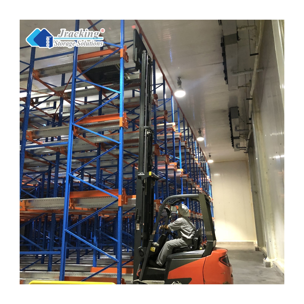 Jracking Automated Intelligent Storage Rack High-Density Two-Way Radio Shuttle Rack for Pallet Cargo Intensive Warehouse Storage
