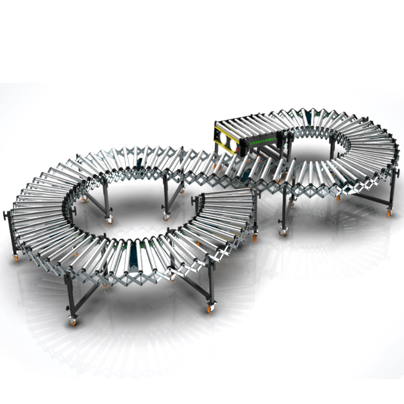 Warehouse Transportation Fully Automatic Steel Chain Distribution Machine Flexible Telescopic Conveyor for Assembly Line