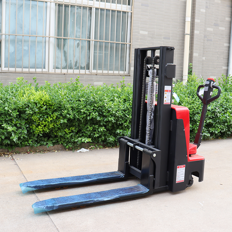 Hydraulic Electric Pallet Stacker Forklift, Portable Pallet Truck Lift, 1 Ton/2 Ton Walkie Electric Stacker Forklift