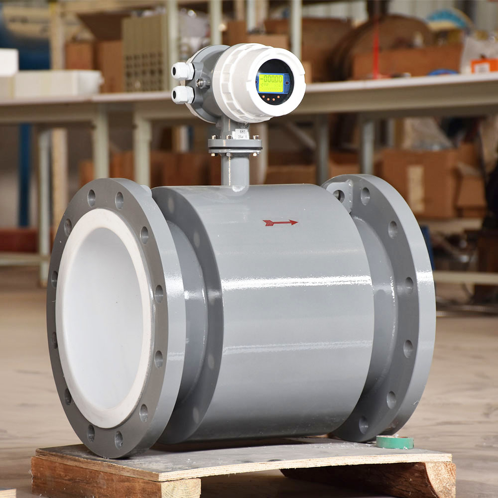 Integrated Magnetic Flowmeter Caudalimetro DN100 2inch 4-20mA RS485 Digital Liquid Water Electromagnetic Flow Meter