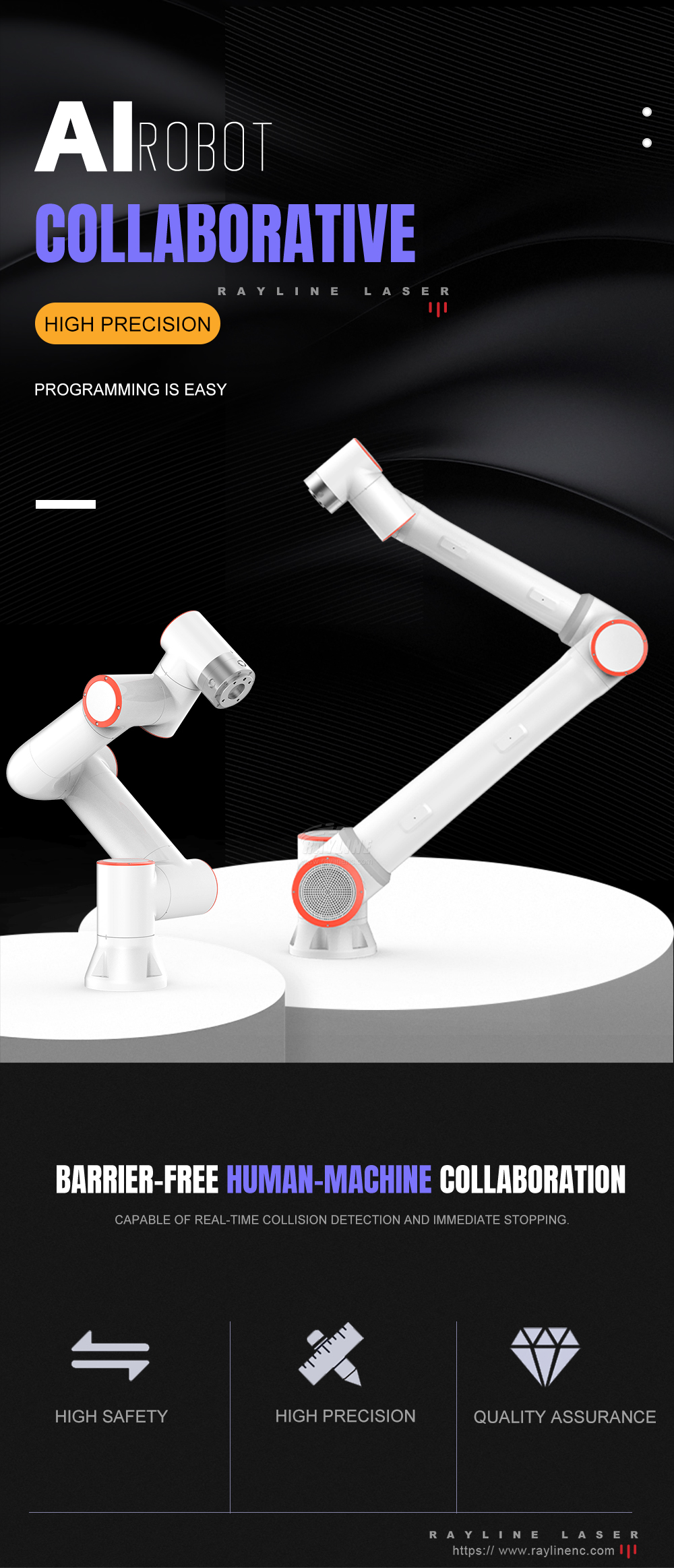 Safe 10kg Collaborative Robot for CNC Machine Tending and Lathe Machine Automatic Loading Unloading