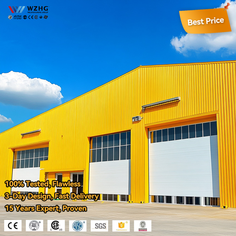 Prefab Steel Structure Warehouse E-Commerce Fulfillment Center Automated Sorting System 50-Year Lifespan 200km/h Wind Load Solid