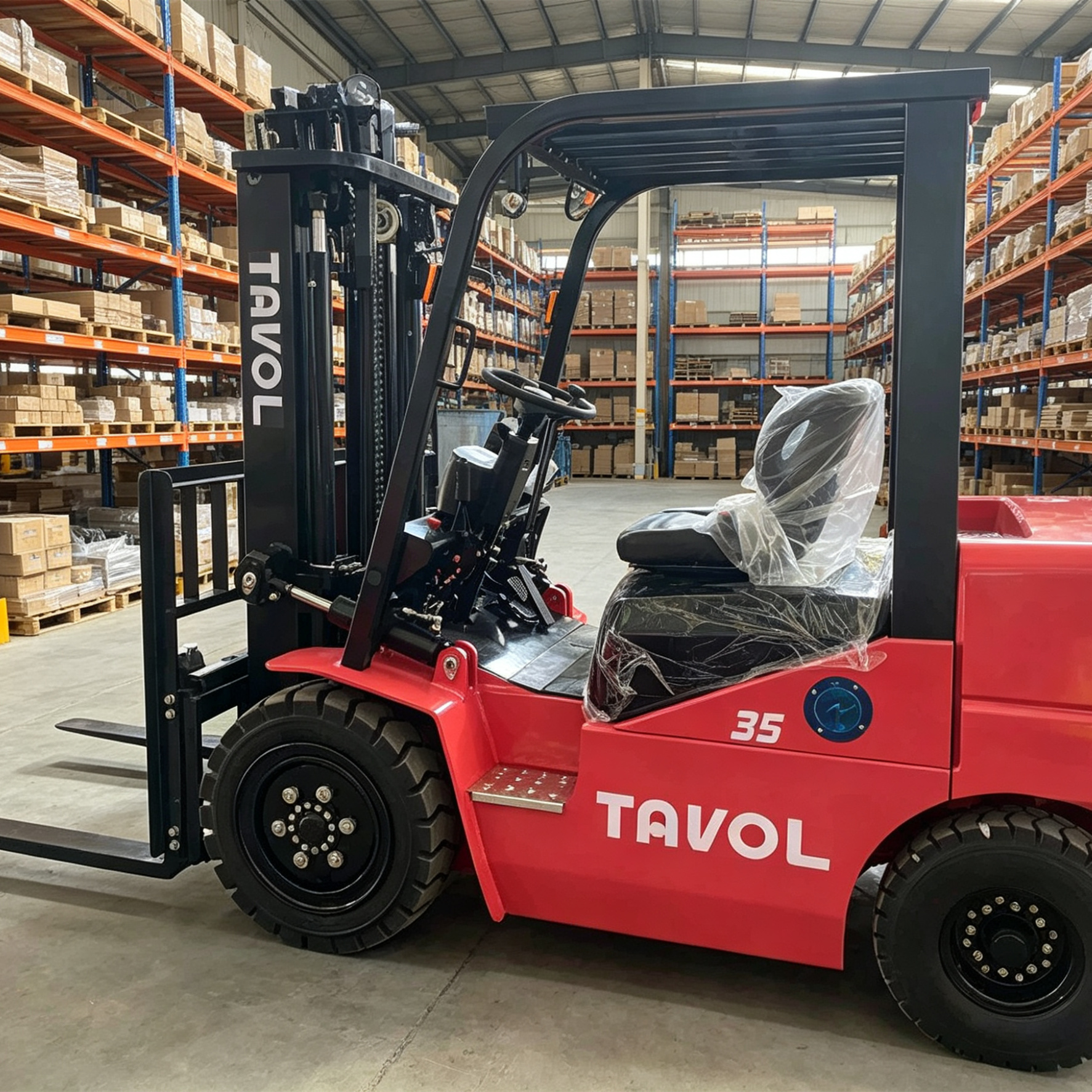 Forklift Back View