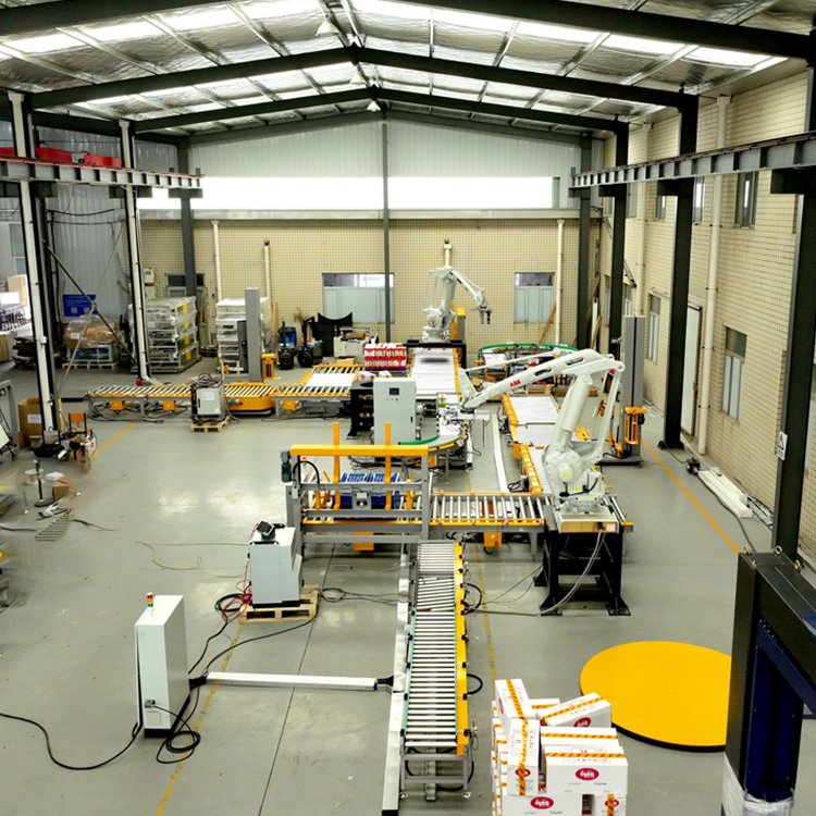 Cartons Featuring Strong Load Stability Efficient Material Flow and Integration Conveyor Systems Automated Robotic Palletizer