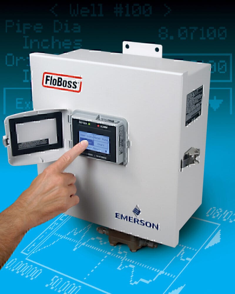 Compact Precise Monitoring Flow Manager FloBoss 107 Multi-Run Flow Computer for Oil &amp; Gas Applications