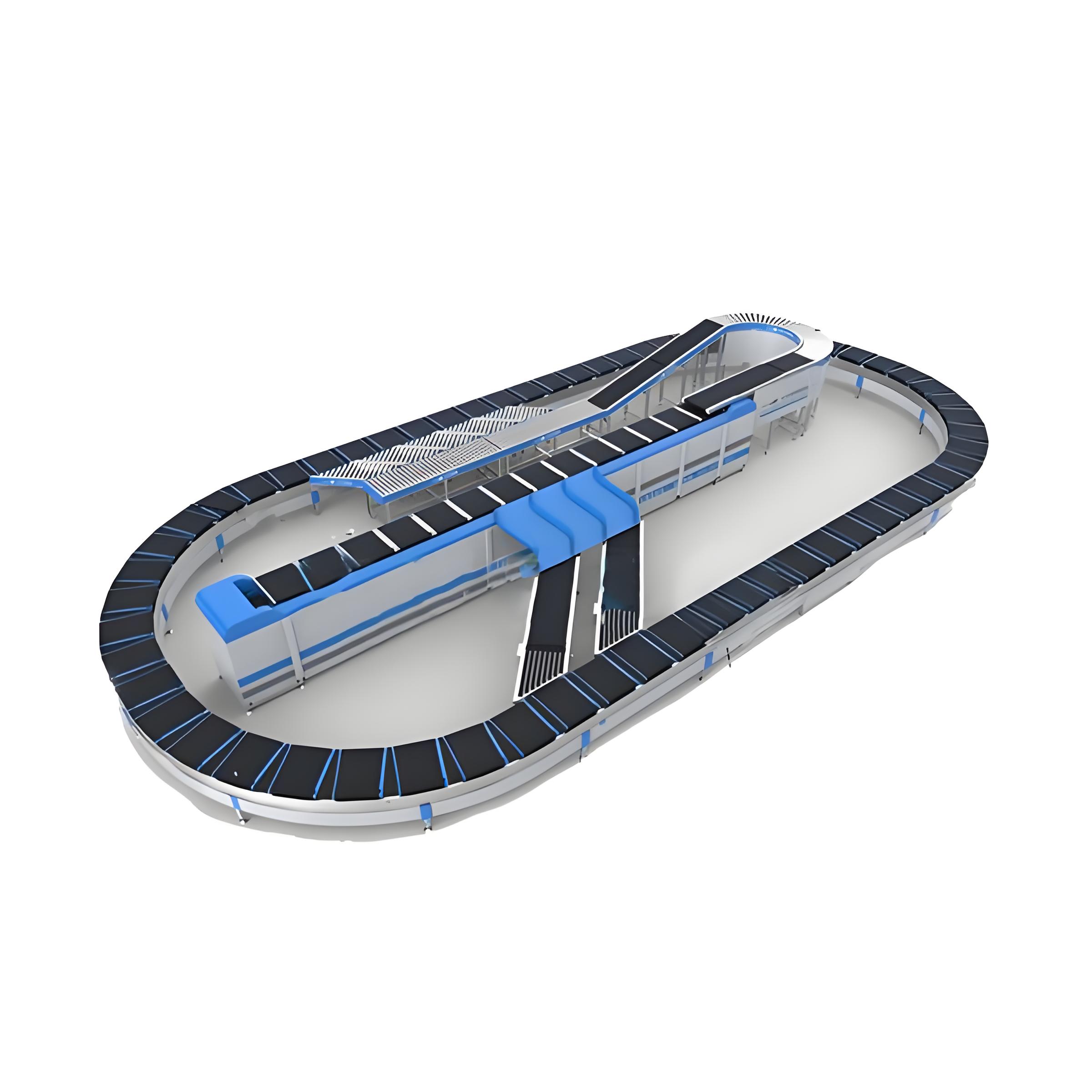Logistic Companies Parcel Sorter Multi-lane Sorter For Express Delivery Sorting Circular Cross-belt Sorting Machine