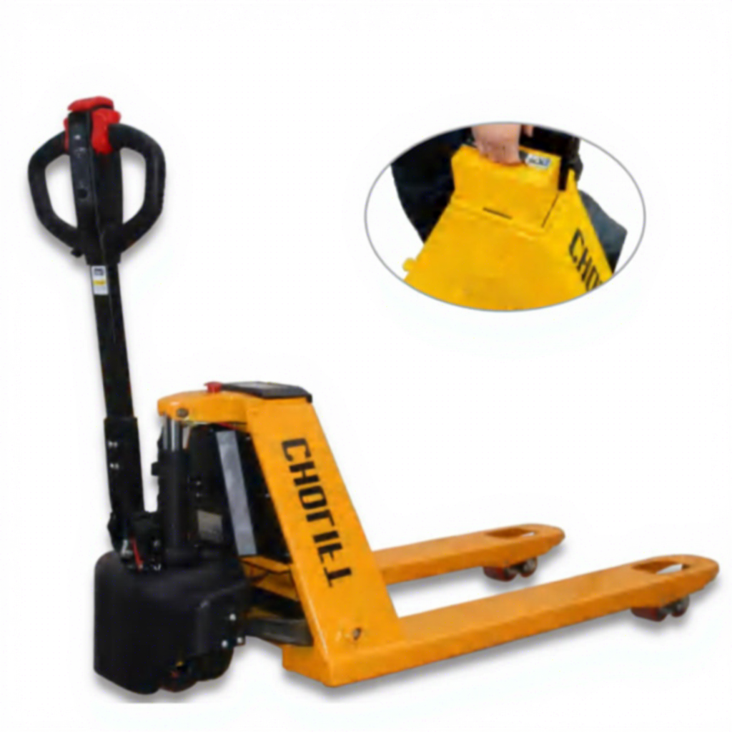 Walk Behind Electric Pallet Truck, Lithium Ion Battery Warehouse Walkie Pallet Jack