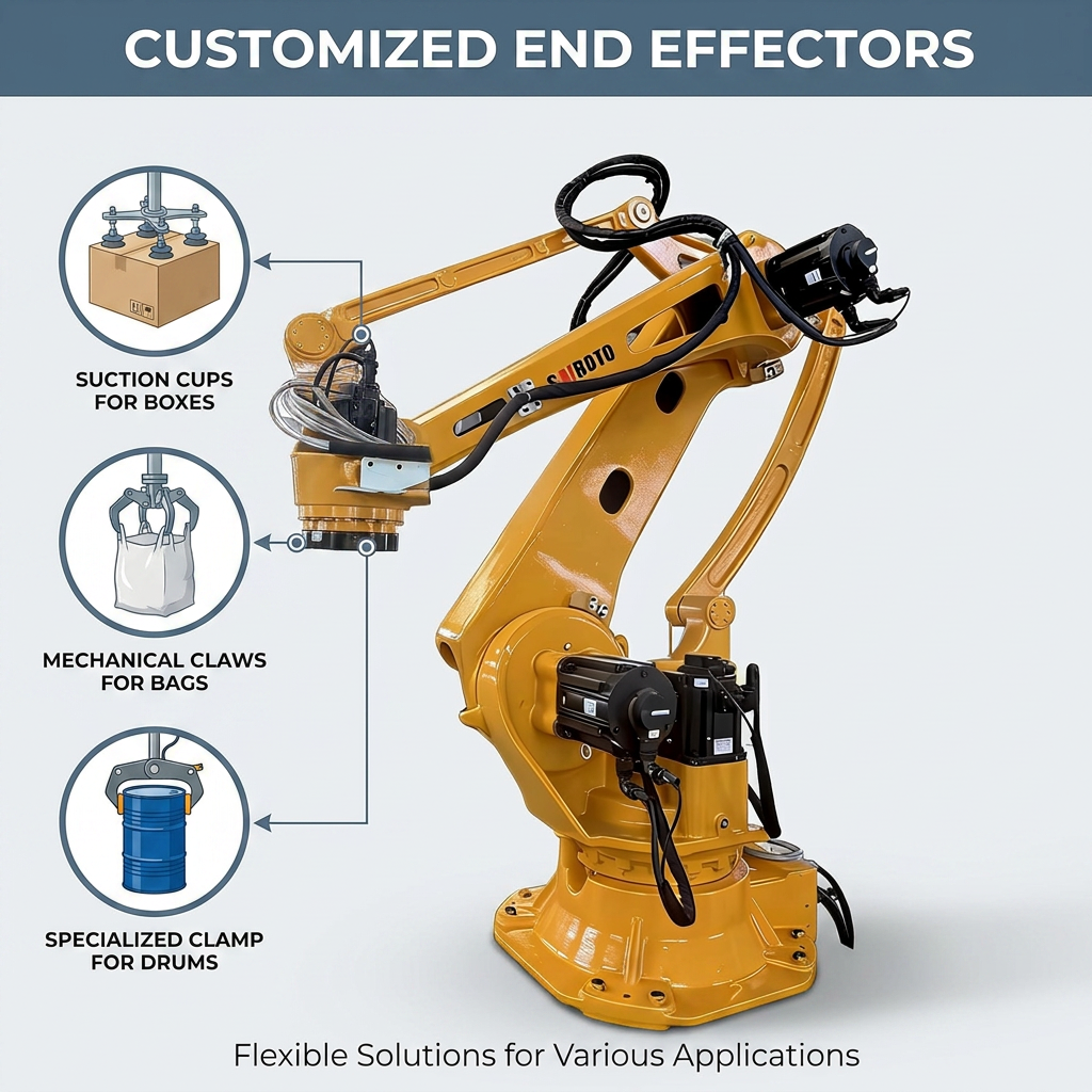 Multifunctional warehouse robot for multi-product picking and palletizing Automated robot palletizing