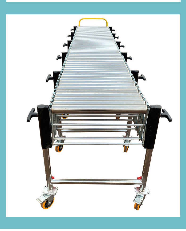 Warehouse Transportation Fully Automatic Steel Chain Distribution Machine Flexible Telescopic Conveyor for Assembly Line