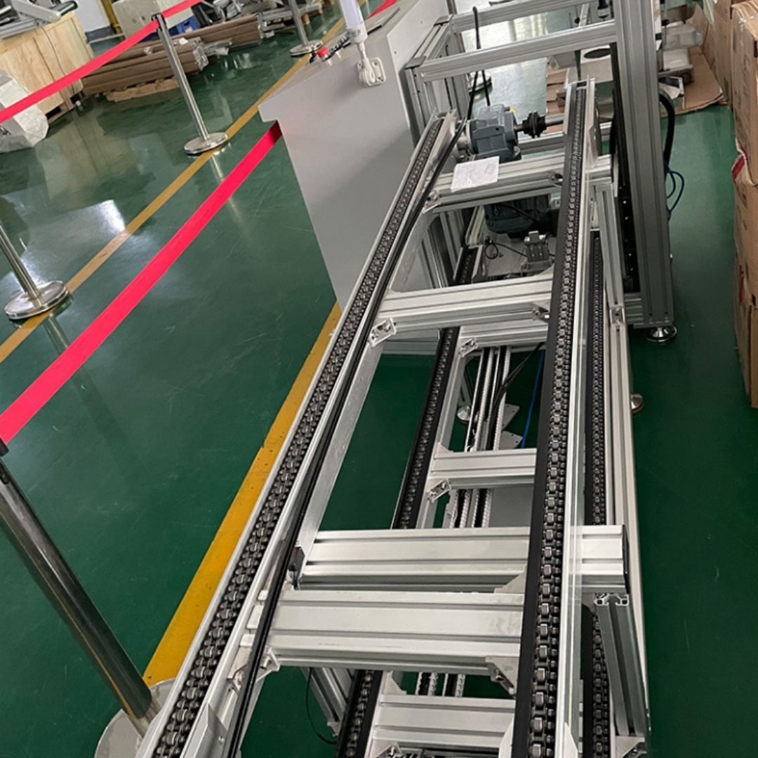 Heavy Duty Pallet Chain Conveyor System With Modules Automatic Accumulating Conveyor for Warehouse Logistics Distribution Center