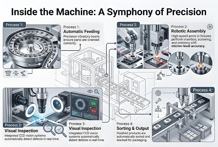 Flexible Production Power System New Energy Fully Customized Production Line Automatic Hardware Assembly Workshop Equipment