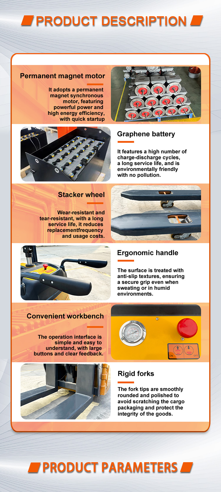 Electric Stacker Structure