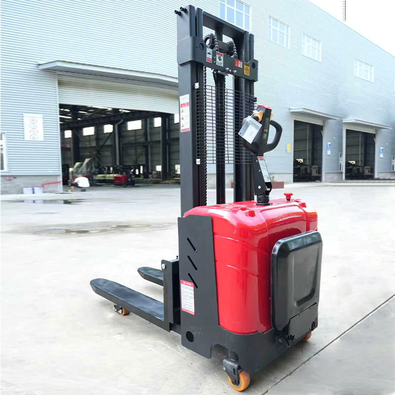 Electric Pallet Jack Forklifts Small Warehouse Narrow Aisle Pallet New Electric Stacker Lifter 1.5 Ton 2ton Electric Stacker