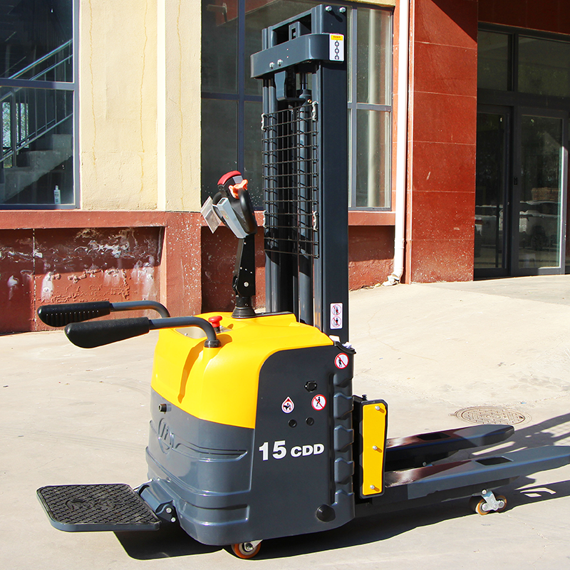 China Factory Sale Stacker Forklift 1500kg 2000kg Full Electric Stacker Pallet Lift Stacker Machine For Sale