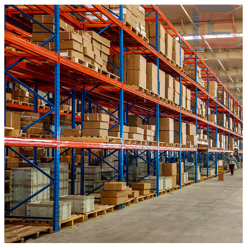 Heavy Duty Selective Pallet Rack Steel Warehouse Storage Racking System For Industrial Logistics And Customized Use