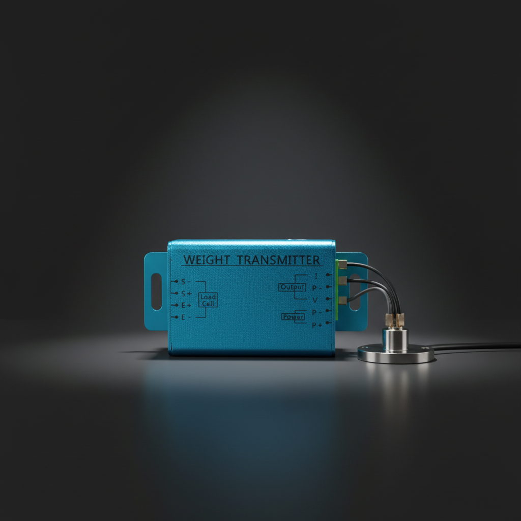 Weight Transmitter Load Cell Amplifier 4-20mA 0-10V Output Load Cell Controller Weighing Sensor Signal Converter for PLC