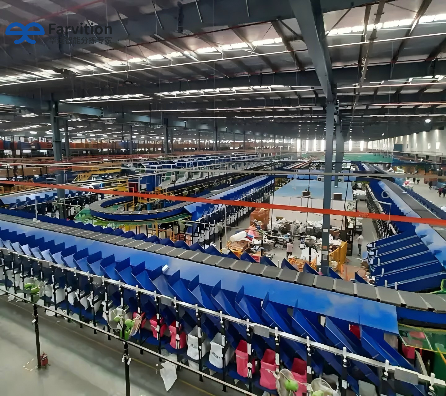 Automatic Narrow Cross Belt Sorter for Efficient Parcel Sorting Logistics Conveyors System