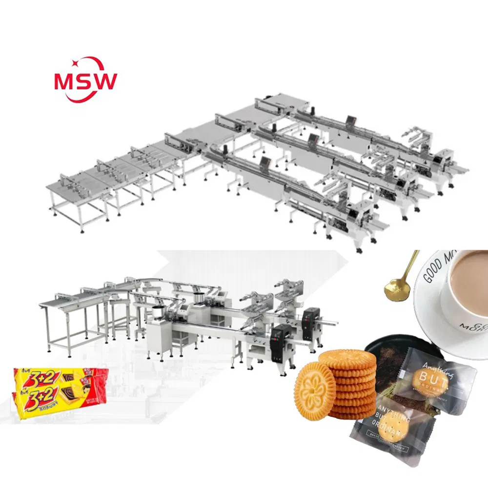 Complete End of Line Automation Customized Packaging Line for Noodle Packs