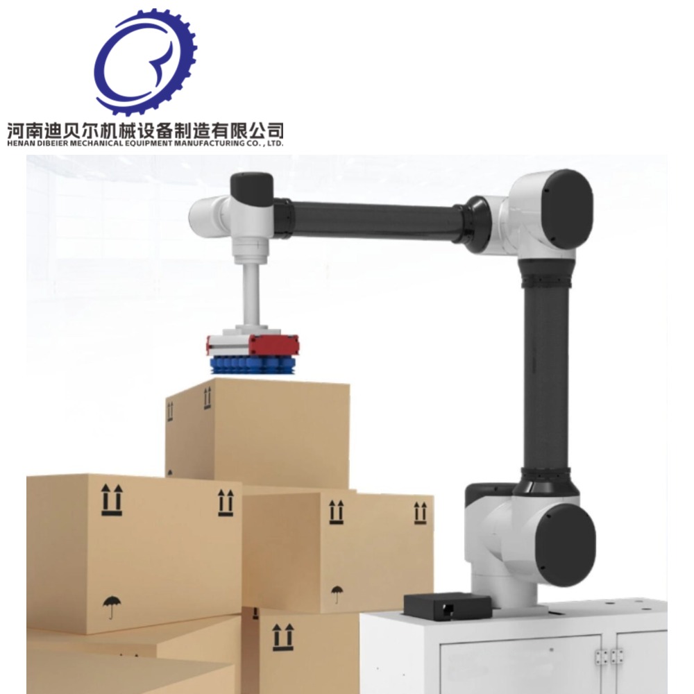 Cooperative Robot 6 Axis Arm 5kg Payload Carton Compatible Stacking Picking Loading Robot Palletizing Robot Collaborative