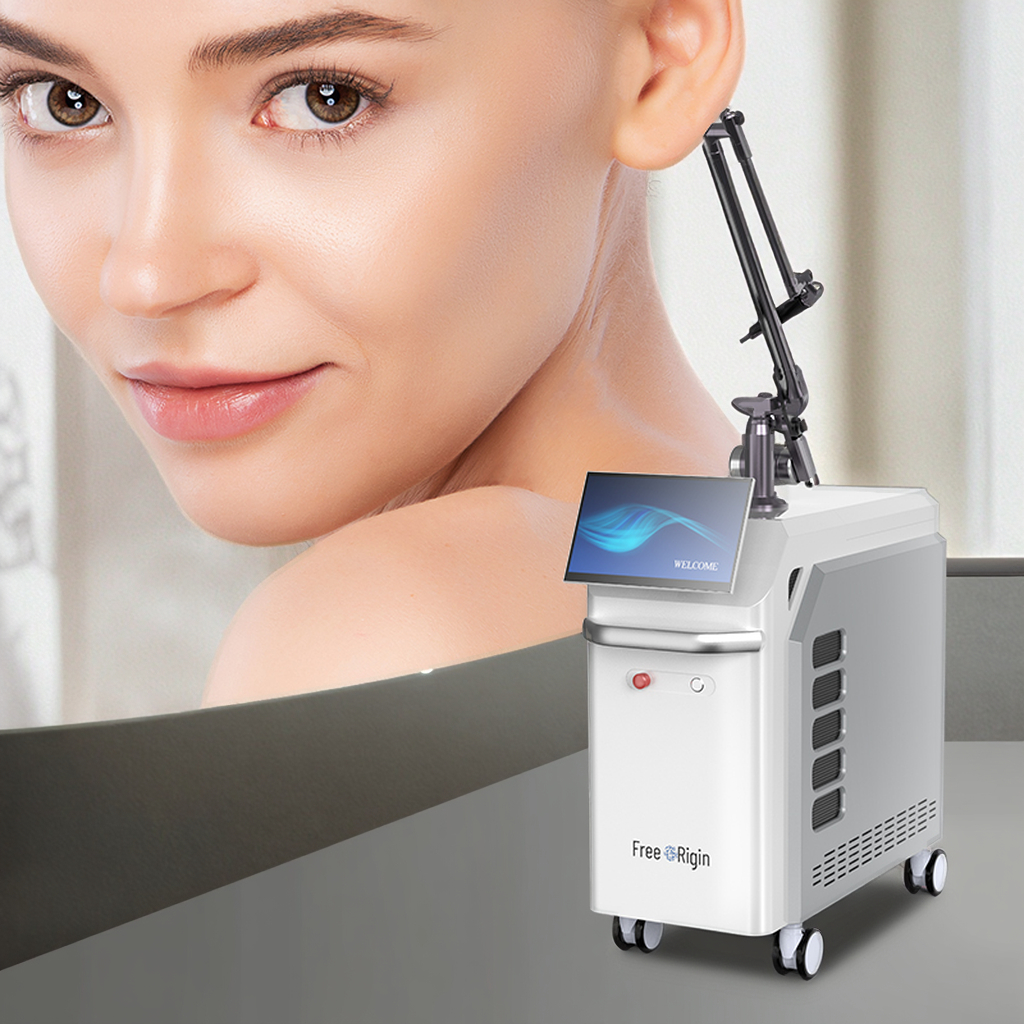 High Power 1500W Stationary Pico Laser Machine 1064nm 532nm Picosecond Tattoo Pigment Removal Skin Tightening Beauty Equipment