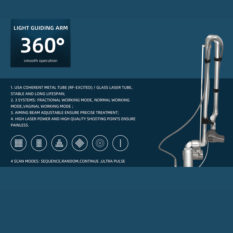 MQ Laser Salon Use Professional Fractional CO2 Laser Machine 1 Year Warranty Ice Cooling for Acne Scar Removal Wrinkle Treatment