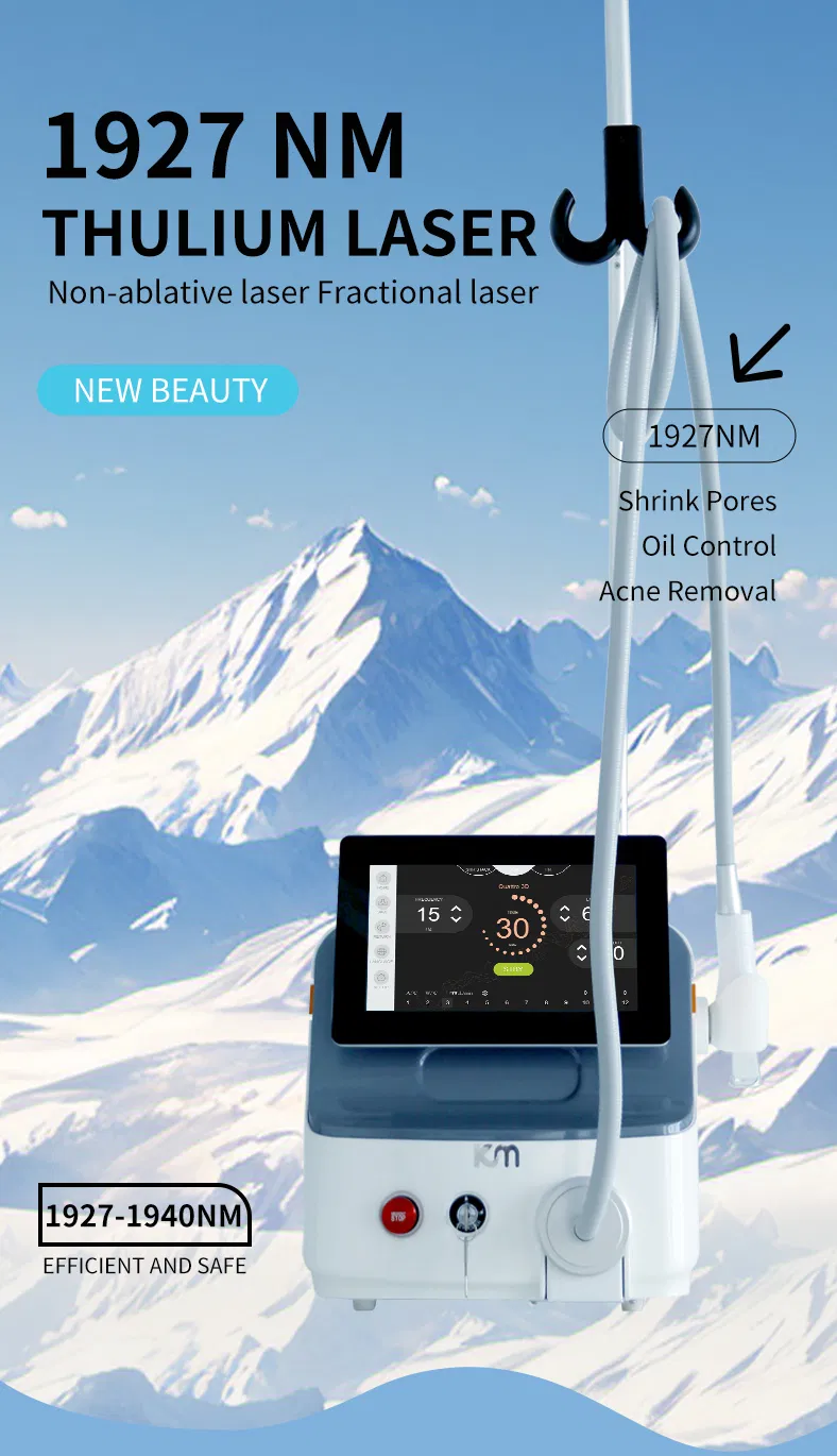 1927nm Thulium Laser System for Pigment Removal &amp; Skin Tightening, Cooling OEM ODM