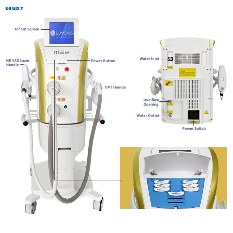 Portable M22 Skin Rejuvenation Beauty System with Hair Removal Tattoo Removal Function
