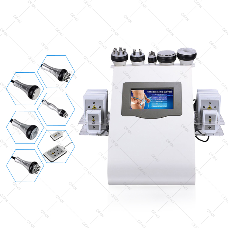 Ofan Lipo Laser Radio Frequency Cavitation RF Vacuum Body Fat Loss Machine