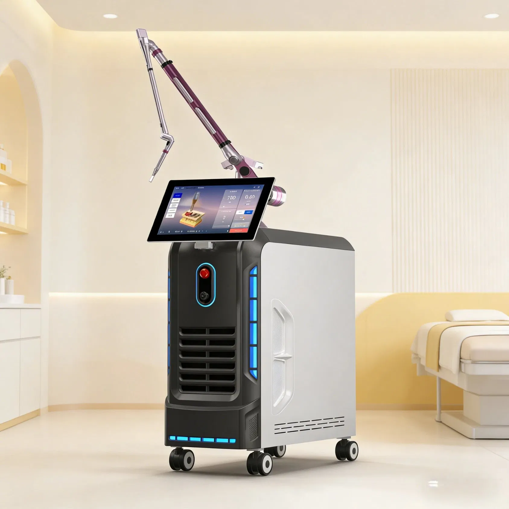 High-Efficiency Q-Switched ND YAG Laser Tattoo Removal System for Salons
