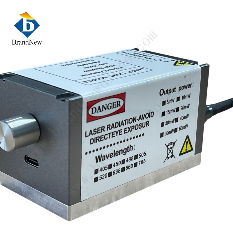 USB Switch 638nm 100MW FC/APC Turnkey Laser Diode System for Research